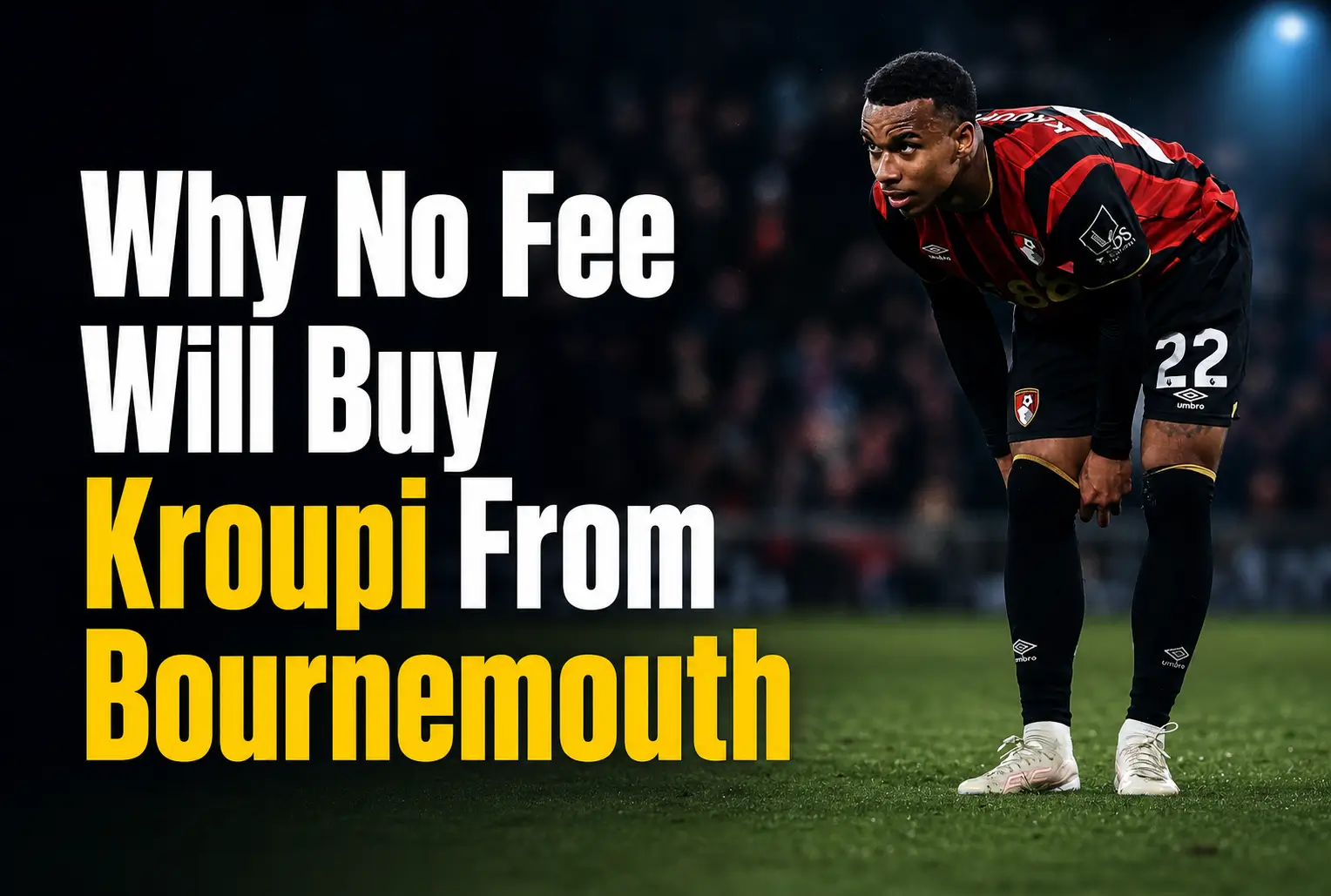 Eli Junior Kroupi in Bournemouth kit amid Barcelona transfer interest