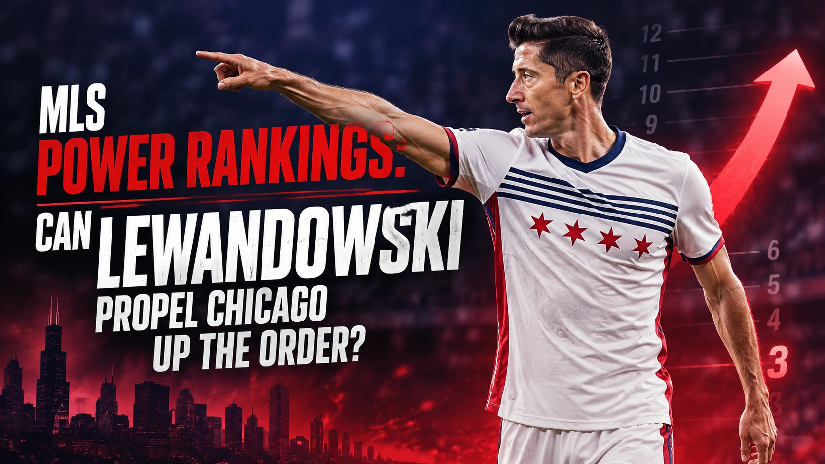 Robert Lewandowski representing Chicago Fire in Major League Soccer